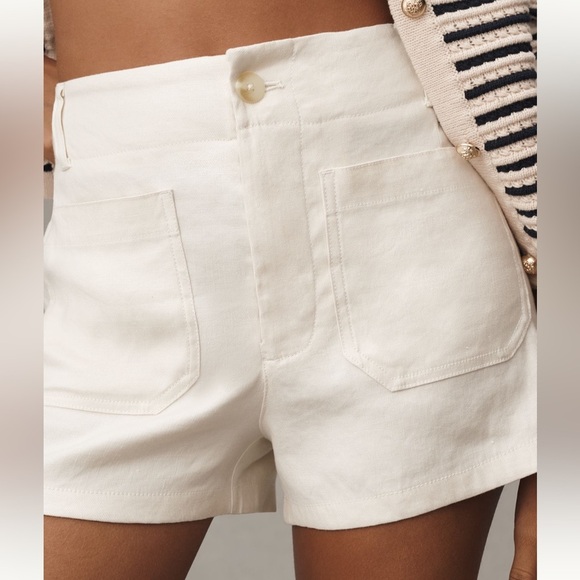 Anthropologie Pants - NWT Anthropologie THE COLETTE LINEN BLEND SHORTS BY MAEVE size: 32 or Women's 14